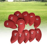 Maxbell 12x Golf Iron Headcover Golf Club Head Covers Protect Case Embroidery Number