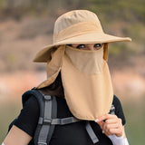 Maxbell Sombrero Hats Neck Face Flap Sun Protective for Hiking Travel Vocation