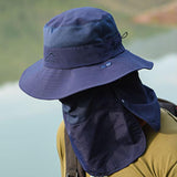 Maxbell Sombrero Hats Neck Face Flap Sun Protective for Hiking Travel Vocation