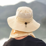 Maxbell Sombrero Hats Neck Face Flap Sun Protective for Hiking Travel Vocation