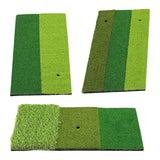 Maxbell Golf Hitting Mat Grass Mat Swing Trainer for Outdoor Indoor Equipment Gifts 2 color