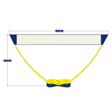 Maxbell Badminton Net Set Sports Net Easy Assemble for Outdoor Yard Beach Games 3Meters Yellow