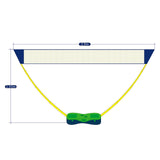Maxbell Badminton Net Set Sports Net Easy Assemble for Outdoor Yard Beach Games 3Meters Green