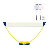 Maxbell Badminton Net Set Sports Net Easy Assemble for Outdoor Yard Beach Games 3Meters with Racket and Ball