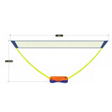 Maxbell Badminton Net Set Sports Net Easy Assemble for Outdoor Yard Beach Games 4Meters Orange