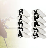 Maxbell 10 Pieces Golf Iron Head Covers Protection Guard Iron Putter Equipment