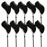 Maxbell 10Pcs Club Head Covers Gifts for Golfers with Transparent Window Waterproof