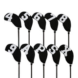 Maxbell 10Pcs Golf Iron Covers Set Wrap Neoprene Waterproof Sleeves Equipment