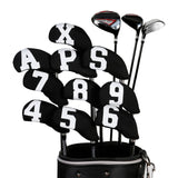 Maxbell 10Pcs Golf Iron Covers Set Wrap Neoprene Waterproof Sleeves Equipment