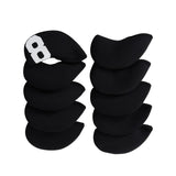 Maxbell 10Pcs Golf Iron Covers Set Wrap Neoprene Waterproof Sleeves Equipment