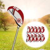 Maxbell 10Pcs Golf Iron Headcover Golf Club Head Covers 4,5,6,7,8,9,AW, PW, Lw, SW