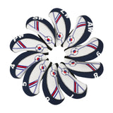 Maxbell 10x Golf Iron Covers Number Tag Wrap Sleeves for Golf Training Equipment