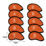 Maxbell 10x Universal Golf Iron Covers Set Outdoor Sports Golf Club Head Covers