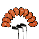 Maxbell 10x Universal Golf Iron Covers Set Outdoor Sports Golf Club Head Covers