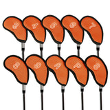 Maxbell 10x Universal Golf Iron Covers Set Outdoor Sports Golf Club Head Covers