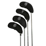 Maxbell 10Pcs Meshy Golf Iron Head Covers Lightweight Embroidered Club Label Premium