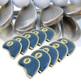 Maxbell 10Pcs Golf Iron Headcovers Set Anti Scratch PU Leather Waterproof for Golfer