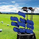 Maxbell 10Pcs Golf Club Headcovers Neoprene Visible Window Golf Iron Covers Set