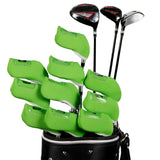 Maxbell 10Pcs Golf Iron Covers Set Golf Club Head Covers for Most Irons Head Display