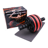 Maxbell Ab Roller Wheel Strength Training for Men Women with Knee Mat Body Building Red