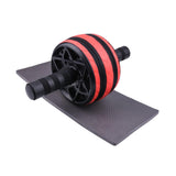 Maxbell Ab Roller Wheel Strength Training for Men Women with Knee Mat Body Building Red