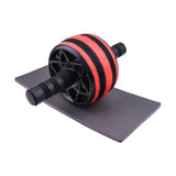 Maxbell Ab Roller Wheel Strength Training for Men Women with Knee Mat Body Building Red