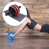 Maxbell Ab Roller Wheel Strength Training for Men Women with Knee Mat Body Building Red