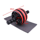 Maxbell Ab Roller Wheel Strength Training for Men Women with Knee Mat Body Building Red