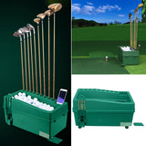 Maxbell Golf Ball Dispenser Automatic Trainer Machine Adjustable Golf Club Organizer