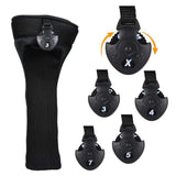 Maxbell Interchangeable Number Tag Golf Wood Clubs Golf Club Head Cover Number Tags Sharp Edge 3cm