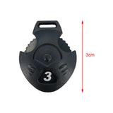 Maxbell Interchangeable Number Tag Golf Wood Clubs Golf Club Head Cover Number Tags Sharp Edge 3cm