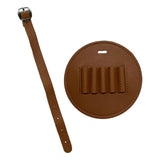 Maxbell Portable Golf Tee Holder Hanging Strap Waist Pack PU Golf Tee Pouch Bag Brown