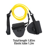 Maxbell Resistance Bands Workout Bungee Cords Fitness Swimming Arm Trainer Strength Yellow 20lbs