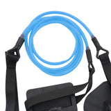 Maxbell Resistance Bands Workout Bungee Cords Fitness Swimming Arm Trainer Strength Blue 40lbs