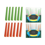 Maxbell 6x Trampoline Foam Sleeves Lightweight for Children Jumping Bed Tube 40cm Green