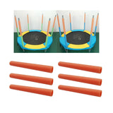 Maxbell 6x Trampoline Foam Sleeves Lightweight for Children Jumping Bed Tube 40cm Orange