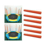 Maxbell 6x Trampoline Foam Sleeves Lightweight for Children Jumping Bed Tube 40cm Orange