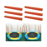 Maxbell 6x Trampoline Foam Sleeves Lightweight for Children Jumping Bed Tube 40cm Orange