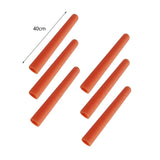 Maxbell 6x Trampoline Foam Sleeves Lightweight for Children Jumping Bed Tube 40cm Orange