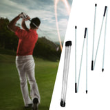 Maxbell Pack of 2 Golf Alignment Training Sticks Collapsible Golf Alignment Tool