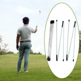 Maxbell Pack of 2 Golf Alignment Training Sticks Collapsible Golf Alignment Tool