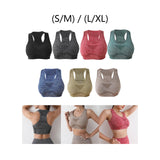 Maxbell Women Sports Bras tank top bras for Cycling Daily Wear Walking S and M Black