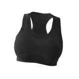 Maxbell Women Sports Bras tank top bras for Cycling Daily Wear Walking S and M Black