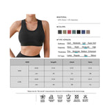 Maxbell Women Sports Bras tank top bras for Cycling Daily Wear Walking L and XL Black