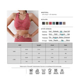 Maxbell Women Sports Bras tank top bras for Cycling Daily Wear Walking L and XL Red