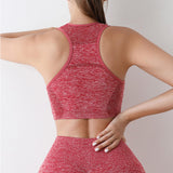 Maxbell Women Sports Bras tank top bras for Cycling Daily Wear Walking L and XL Red