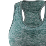 Maxbell Women Sports Bras tank top bras for Cycling Daily Wear Walking S and M Green