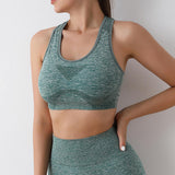 Maxbell Women Sports Bras tank top bras for Cycling Daily Wear Walking S and M Green