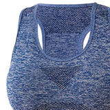 Maxbell Women Sports Bras tank top bras for Cycling Daily Wear Walking S and M Blue