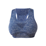 Maxbell Women Sports Bras tank top bras for Cycling Daily Wear Walking L and XL Blue